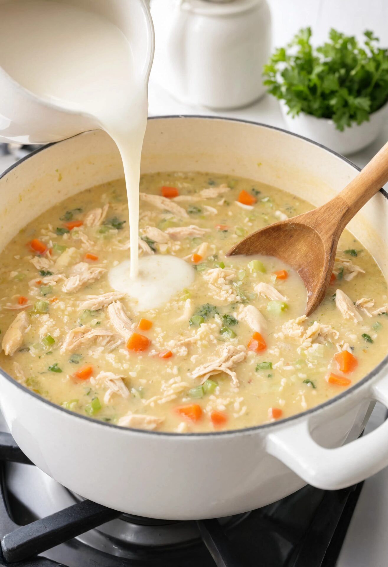 Creamy Chicken and Rice Soup