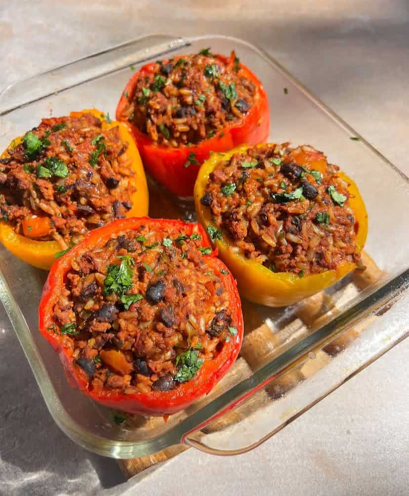 Turkey and Vegetable Stuffed Peppers