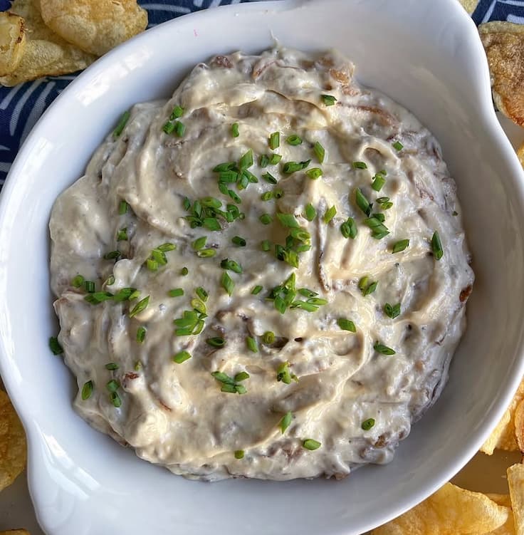 Stovetop French Onion Dip from Scratch